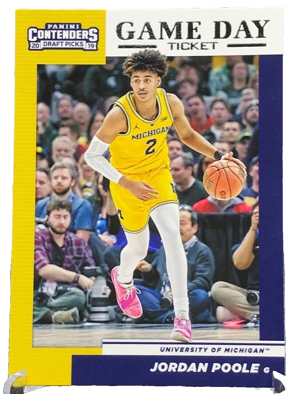 2019 Panini Contenders Draft Jordan Poole Game Day Ticket