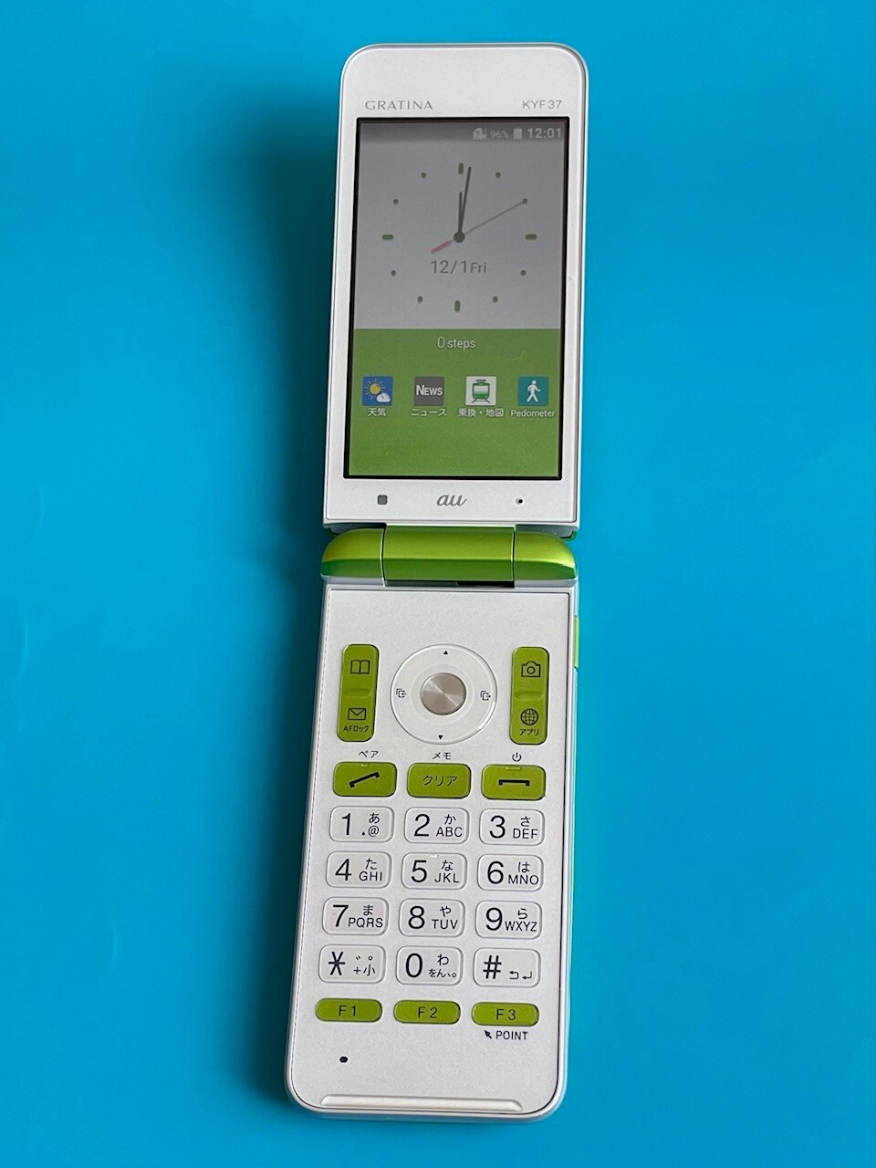 au KYF37 WHITE 4G ガラホ ガラケー 携帯電話 4G ケータイ GRATINA KYF37（ガラホ）で povo 2.0 は使える