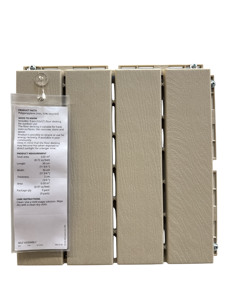 【イケア】IKEA RUNNEN 65枚 RUNNEN decking, outdoor, dark gray, 9 sq feet - IKEA US