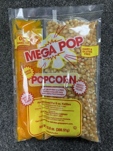Gold Medal MegaPop All in One Popcorn Packets 10.6 oz. Case of 24