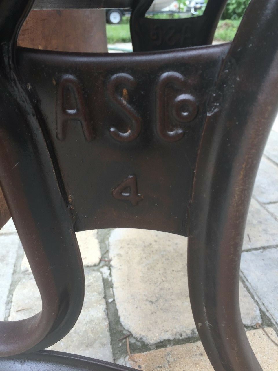 Antique school desk (ASCo 4) & vintage chair