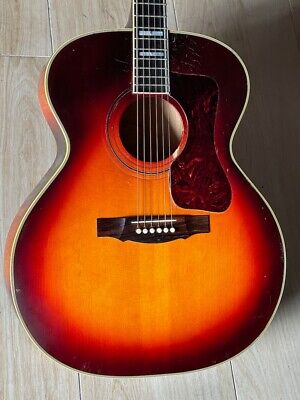 1969 Guild F-50 a crazy cool 3-tone'burst w/a matching bursted back of neck !