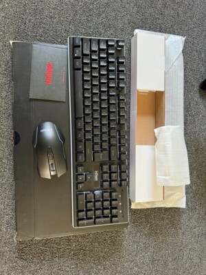 RedThunder K10 Wireless Gaming Keyboard and Mouse Combo, LED Backlit Rechargeabl