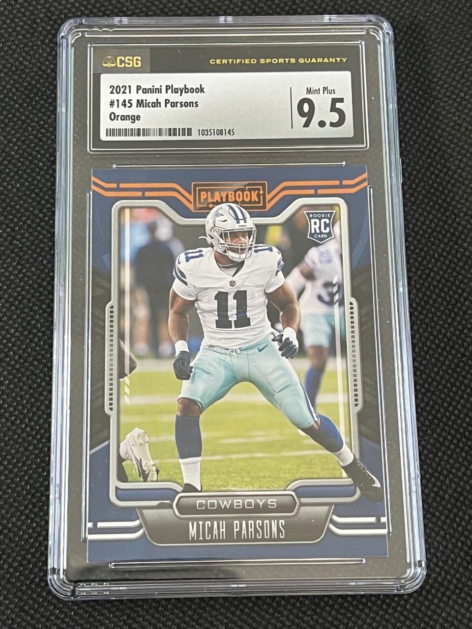  Peak - s@9ページ★ 2021 Panini Playbook Micah Parsons Orange Rookie #145 CSG