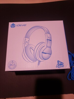 iclever HS19 Kids Headphones With Microphone Ages 3+ IC-HS19 BLUE