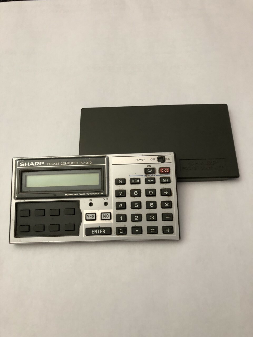 Sharp Vintage PC-1270 Pocket Computer Loan with RAM Card - Good Condition