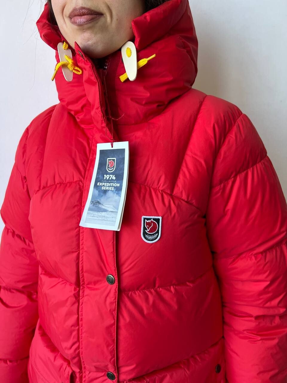 Pre-owned Fjall Raven Women's Fjallraven Expedition Down Puffer Jacket Parka True Red Size M