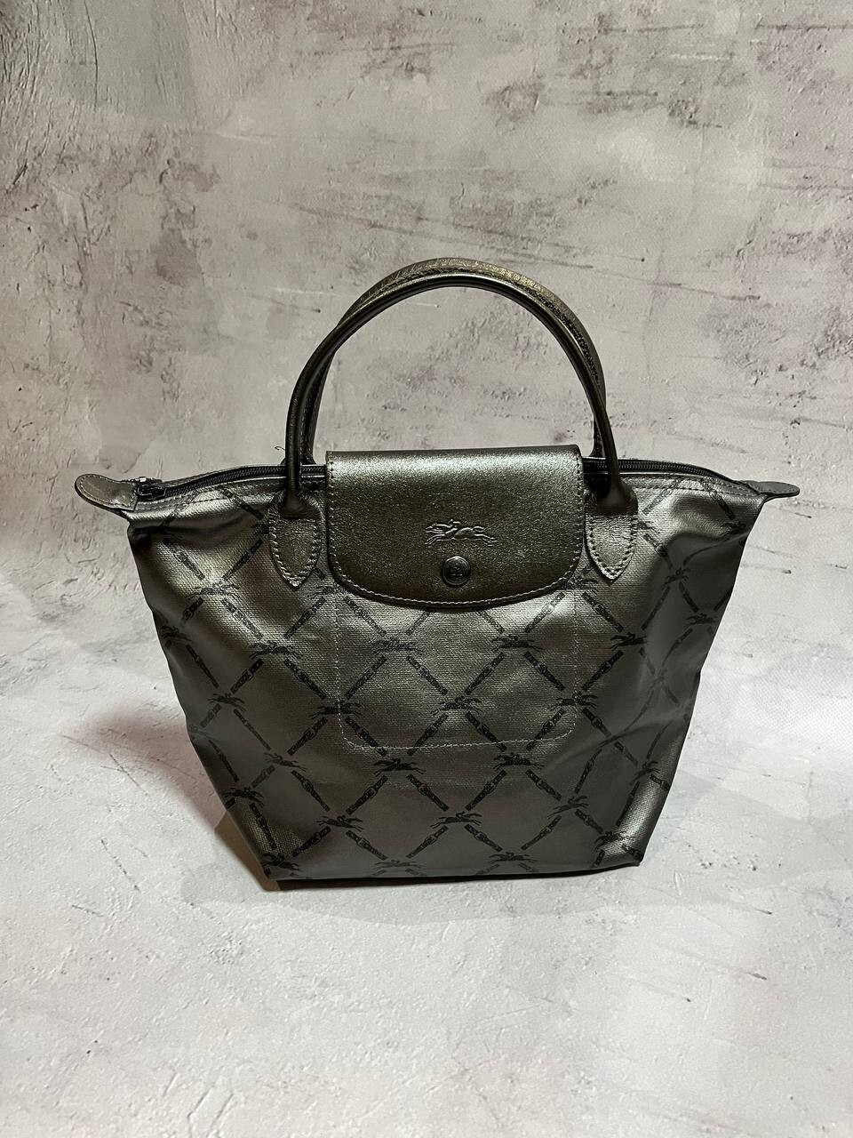 MONOTONE様‼️LONGCHAMP (made in FRANCE) Le Pliage Original M Tote bag Fawn - Recycled canvas