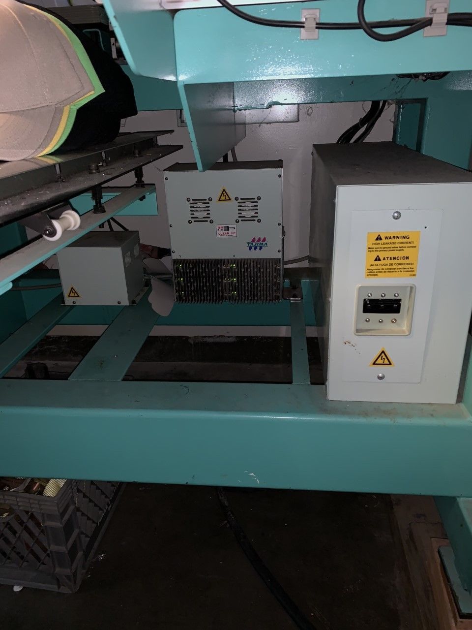 2002 TAJIMA 12 Head Automatic Embroidery Machine TEHX-C1212 Salinas CA