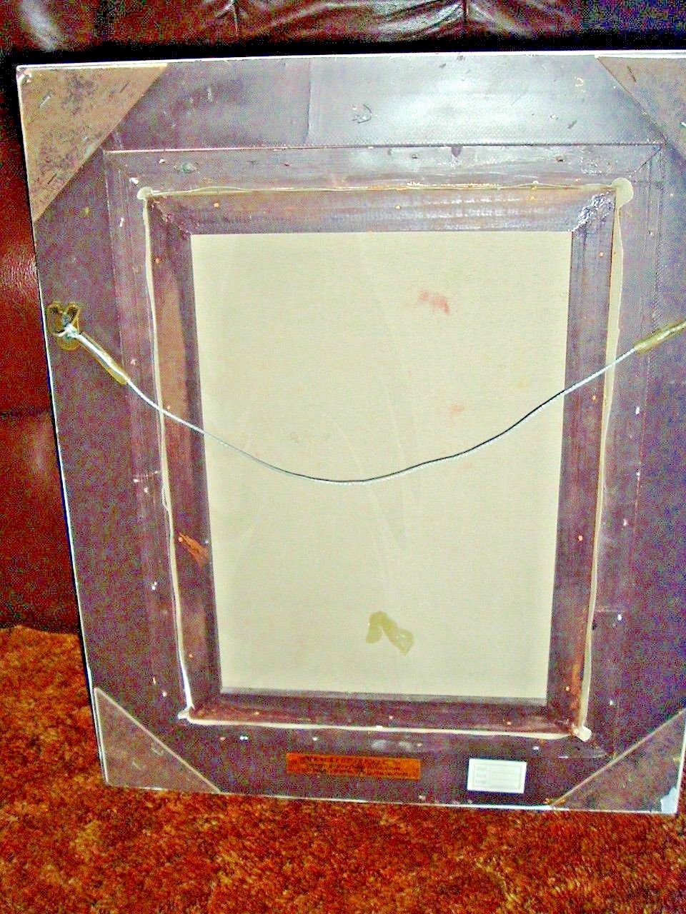 ANTIQUE WOODEN FRAME BY GRACEFUL ART LLC WITH OIL PAINTING OF ROSES