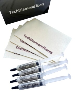 Phone Screen Scratch Remover Kit of 4 Diamond Polishing Paste + 4 Wool Cloths