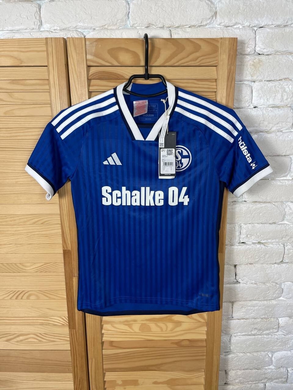 SCHALKE 04 JERSEY HOME FOOTBALL SOCCER SHIRT ADIDAS YOUNG sz