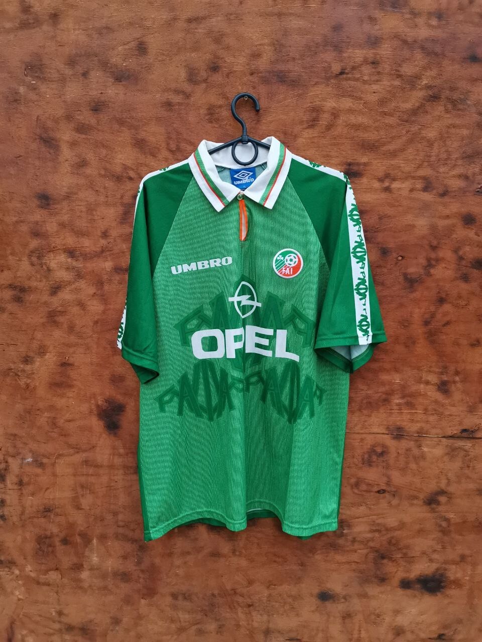 ウェア 00's UMBRO Soccer Ireland Game Shirt IRELAND 2000 2001 HOME FOOTBALL SHIRT SOCCER JERSEY LONG