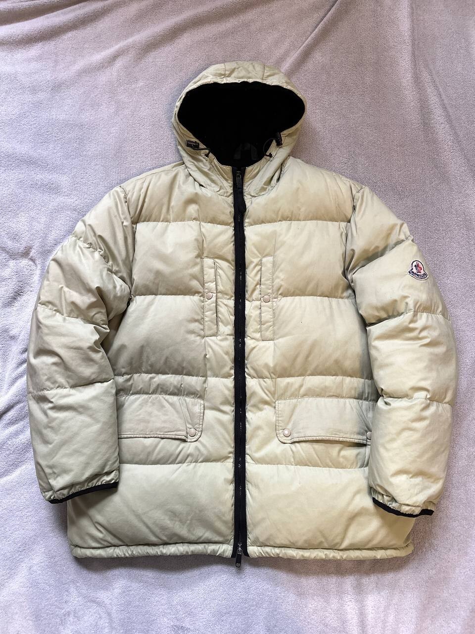 ジャケット・アウター moncler grennoble rare down jacket Cream Moncler Lime Puffer Goose down Jacket 90s Vintage Grenoble