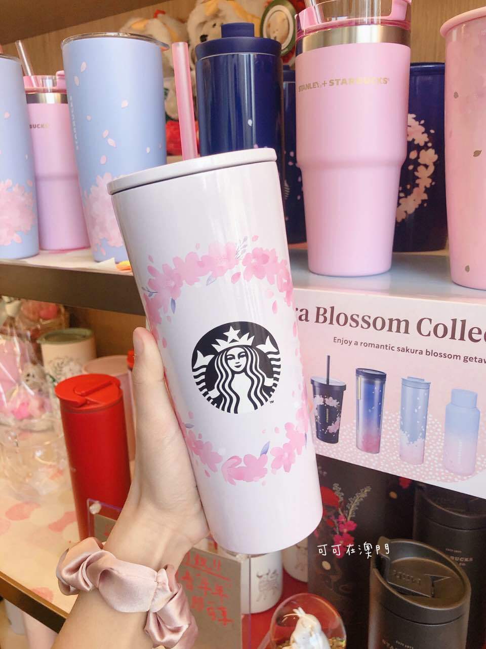 New 2021 China Hongkong Starbucks Pink Sakura 16oz Stainless New 2021 China Hongkong Starbucks Pink Sakura 16oz Stainless