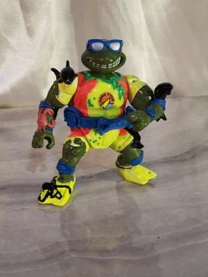 1994 Rare TMNT Teenage Mutant Ninja Turtles Mondo Mutant Surfer Tube Leo W/ Belt