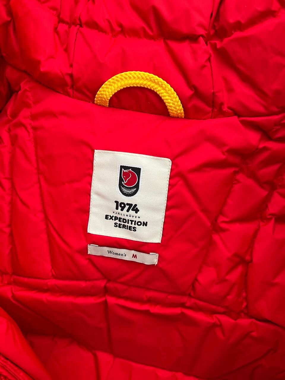 Pre-owned Fjall Raven Women's Fjallraven Expedition Down Puffer Jacket Parka True Red Size M