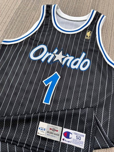 90s Champion×Orlando HARDAWAY 1 ユニホーム NBA Vintage Orlando Magic 90s Champion Basketball Jersey #1
