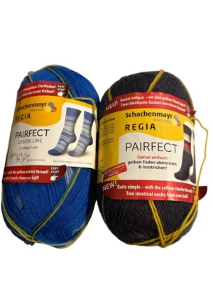 Schachenmayr Regia Pairfect Yarn by Arne & Carlos: lot of 2