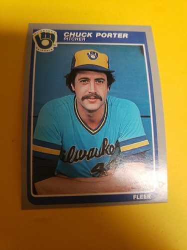 チャーリープース 1985 Fleer #591 Chuck Porter Milwaukee Brewers | eBay