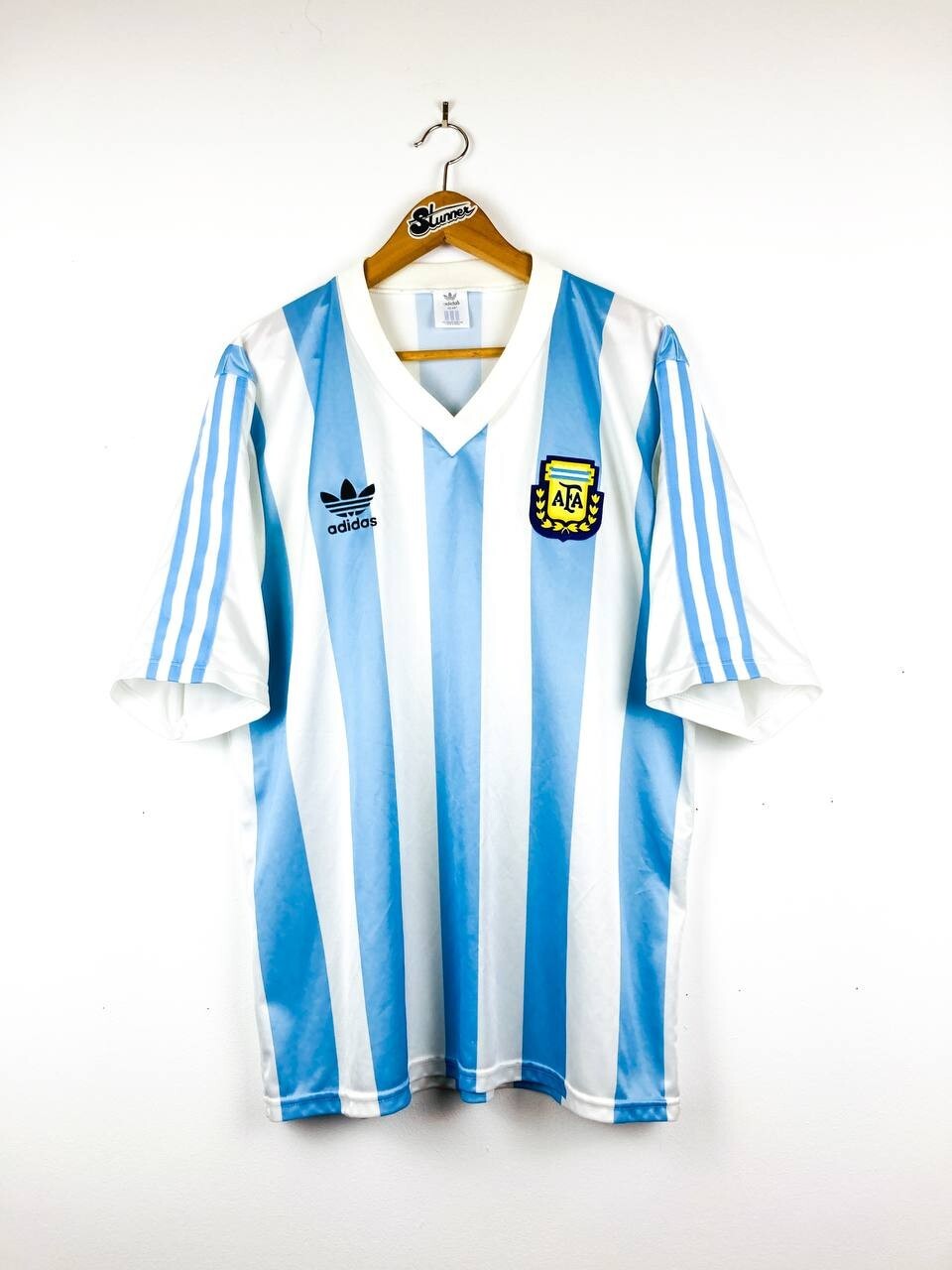 ★当時物Argentina90s classicalユニホーム ARGENTINA 1990/1991 HOME FOOTBALL SHIRT SOCCER JERSEY ADIDAS