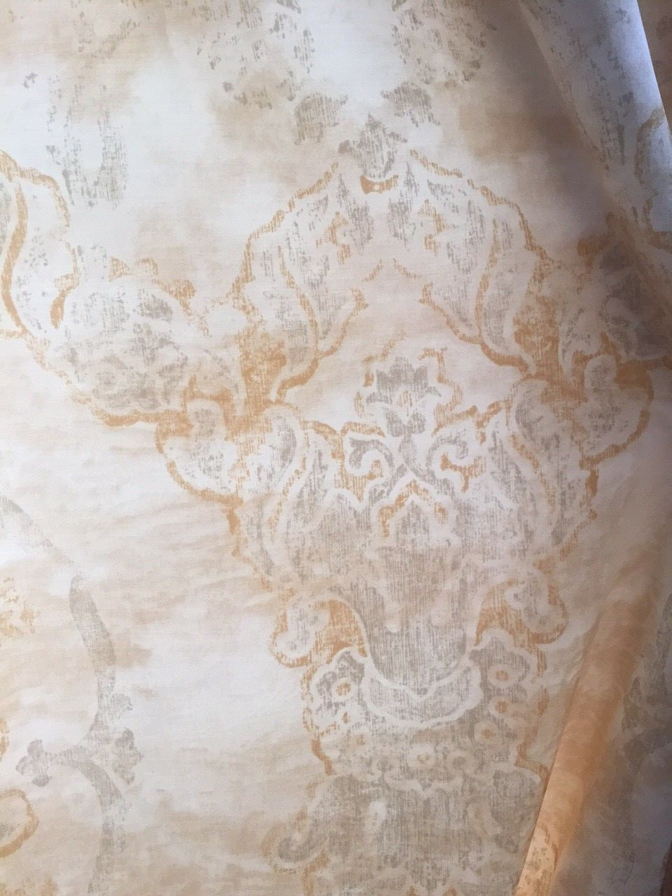 4 Elegant Schumacher Drapery Panels with Schumacher Trim