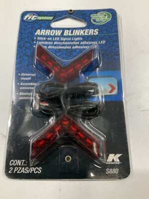 K Source S880 Stick On LED Turn Signal Lights Arrow Blinker