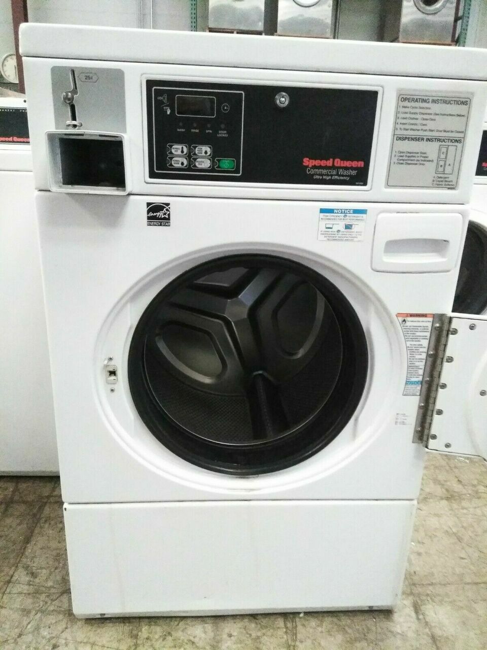 Speed Queen Coin-Op Horizon Front Load Washer Model