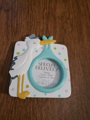 KATE ASPEN 2'' x 2'' SMALL SQUARE SPECIAL DELIVERY STORK PICTURE FRAME New (Other)