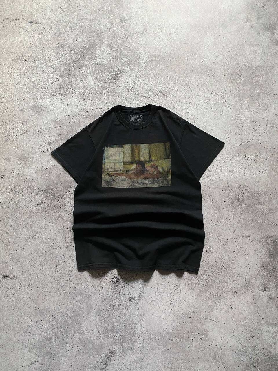Vintage Scarface T-Shirt Black Tony Montana Bathtub Scene