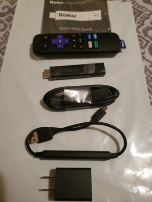 Roku Streaming Stick+ 4K HD HDR Model 3810X Media Player Complete Excellent Cond