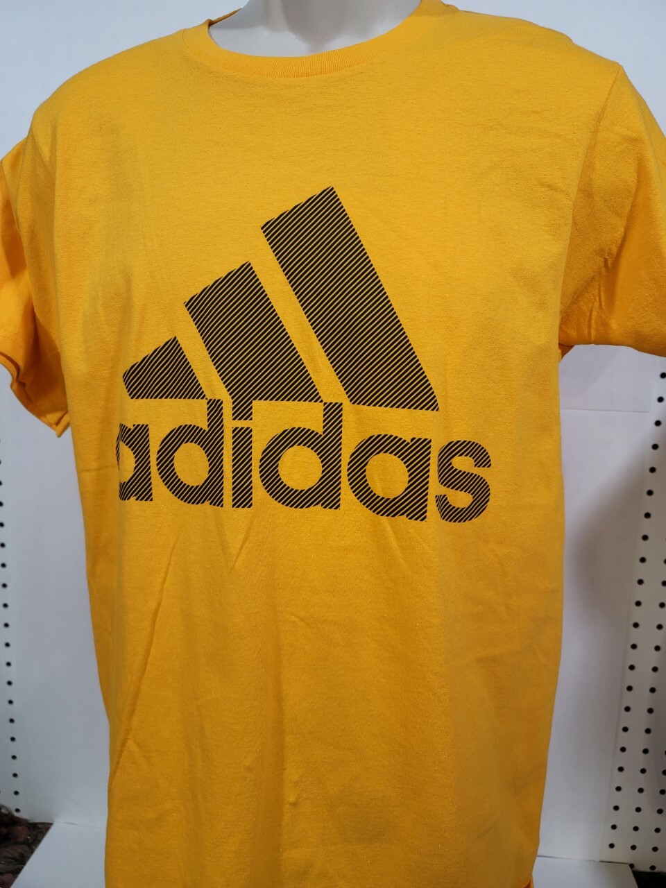 Mens ADIDAS NEW Yellow Shirt Short Sleeves Size Small | eBay