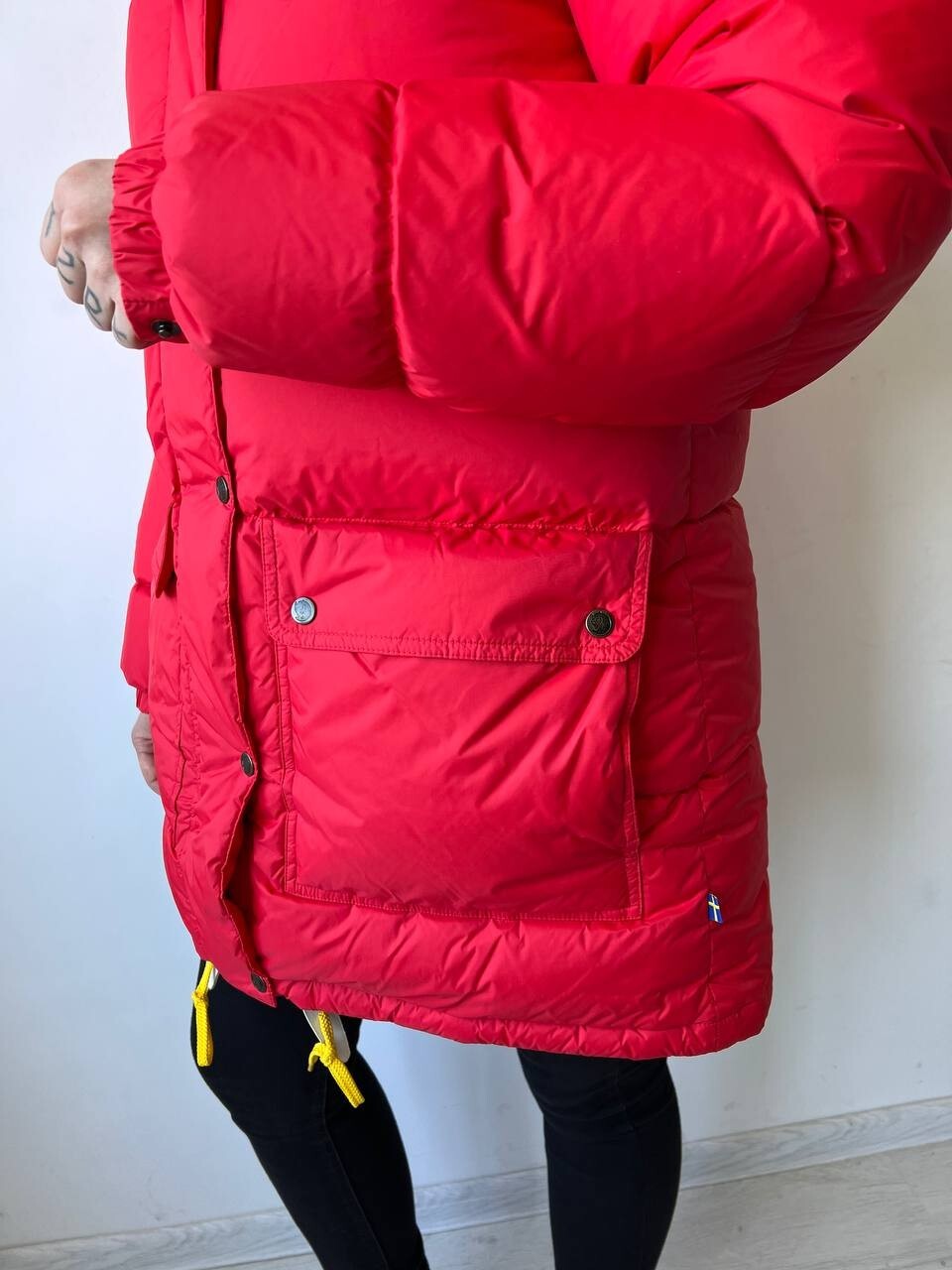 Pre-owned Fjall Raven Women's Fjallraven Expedition Down Puffer Jacket Parka True Red Size M