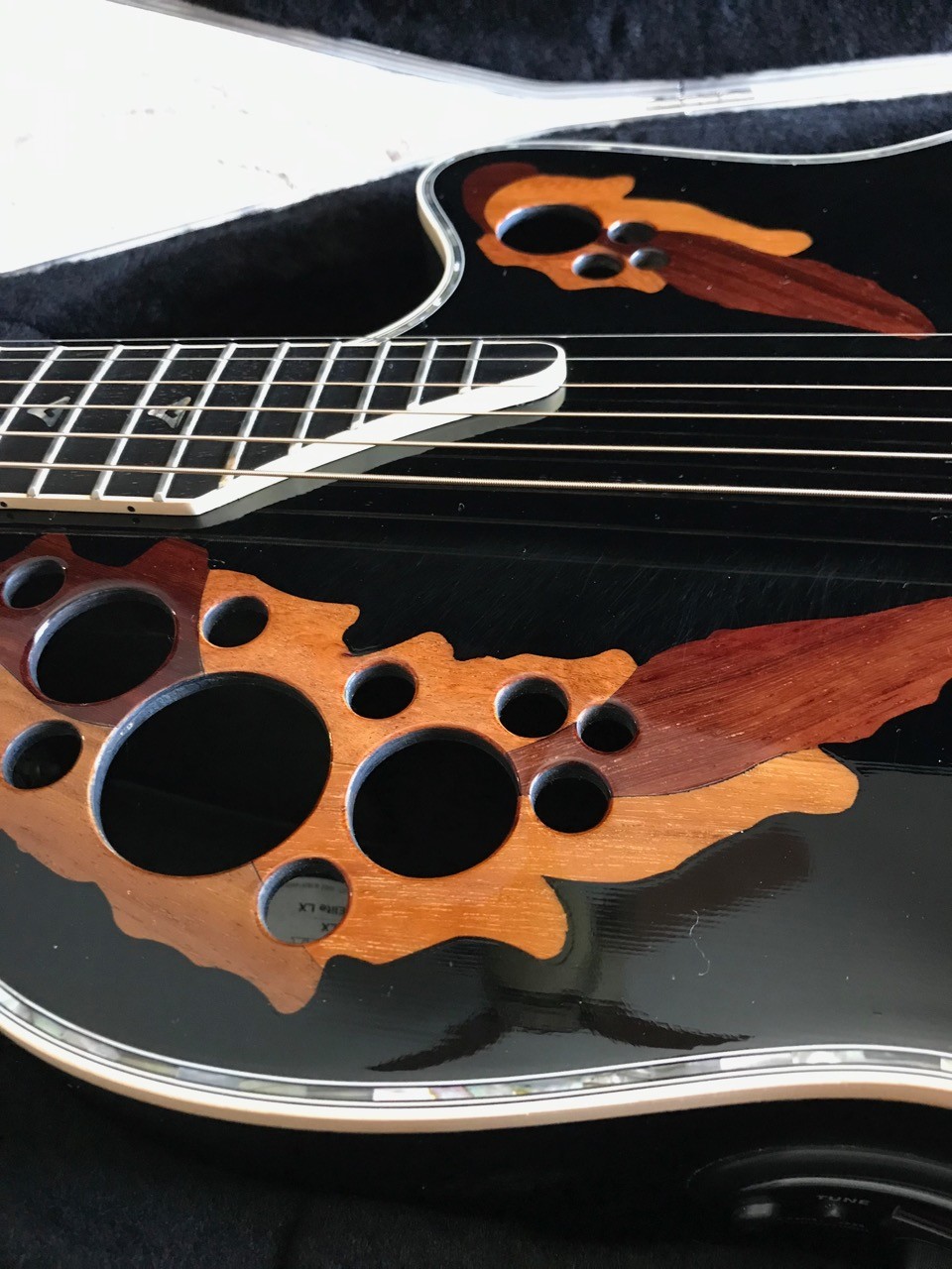 Ovation Custom Elite Contour C2078 LX Acoustic/Electric Guitar with case