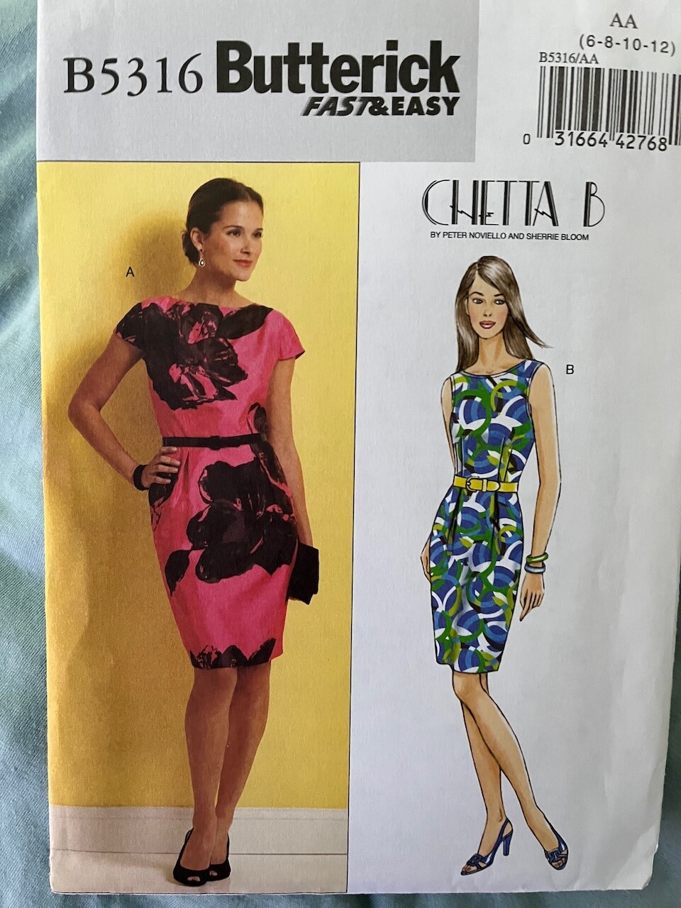 BUTTERICK Sewing Pattern B5316 CHETTA B MISSES DRESS 6-12 UN BUTTERICK Sewing Pattern B5316 CHETTA B MISSES DRESS 6-12 UN