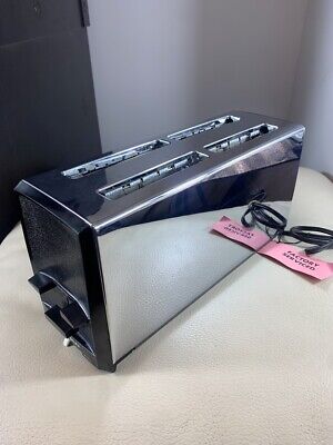 Proctor-Silex 4-Slice Bread Toaster T522BE Chrome Factory Serviced USA Mint Cond