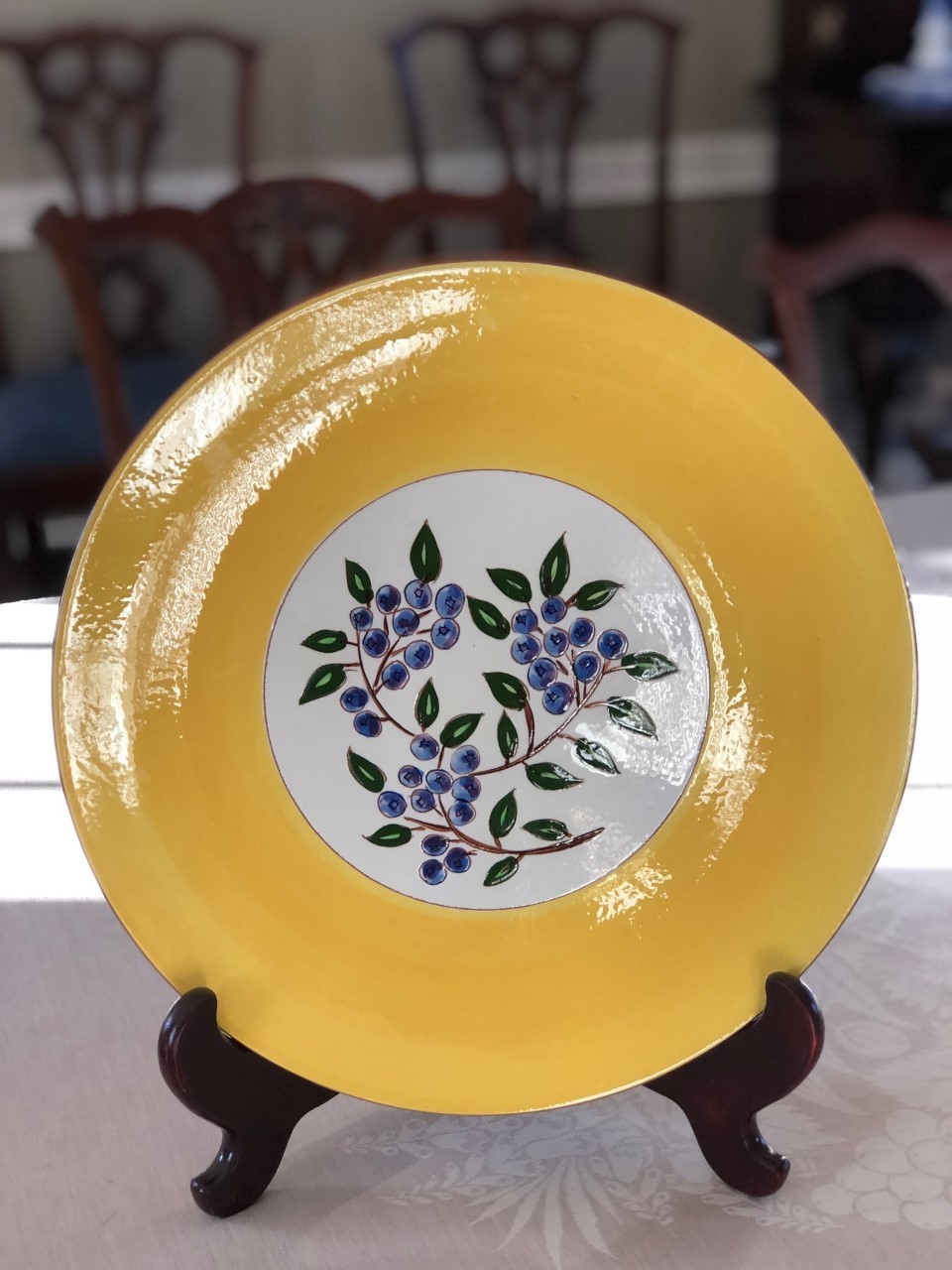 vintage Stangl pottery-Blueberry- large 14