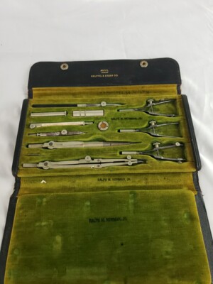  Keuffel & Esser Co NY Drafting Compass Complete Set N995 1/2  Vintage