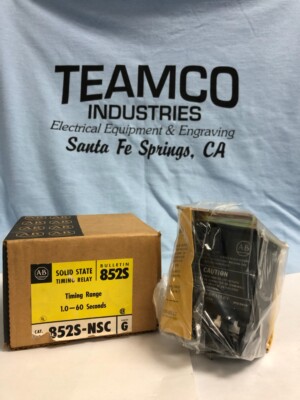 Allen Bradley 852S-NSC NIB Series G Timing Range 1.0 - 60 sec. NEW
