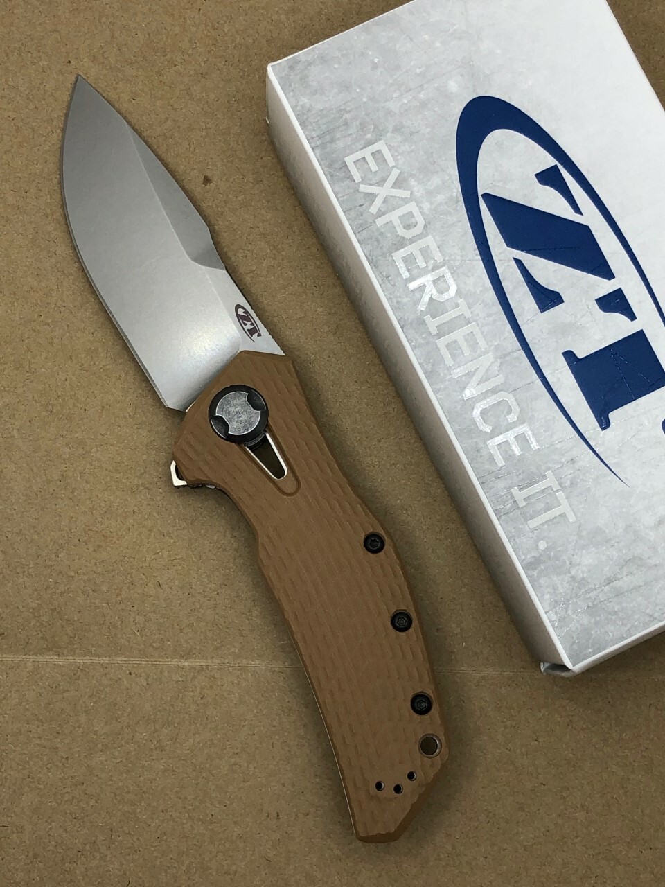 Zero Tolerance ZT 0308 Flipper Knife 20CV Stonewashed Blade