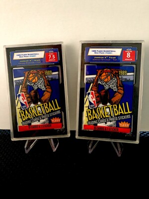 1989 FLEER WAX PACK SMC 7.5 NR-MT+ ( PATRICK EWING STICKER - TOP) #125 NICE!