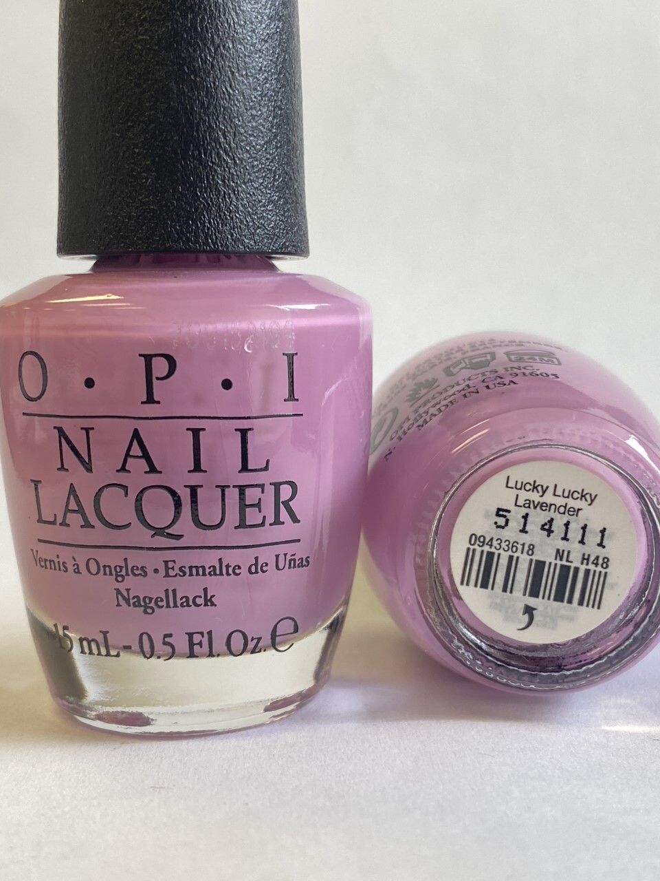OPI Nail Lacquer Polish Lucky Lucky Lavender NL H48 0.5 oz OPI Nail Lacquer Polish Lucky Lucky Lavender NL H48 0.5 oz