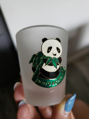 Hong Kong Panda Travel Shot Glass Souvenir