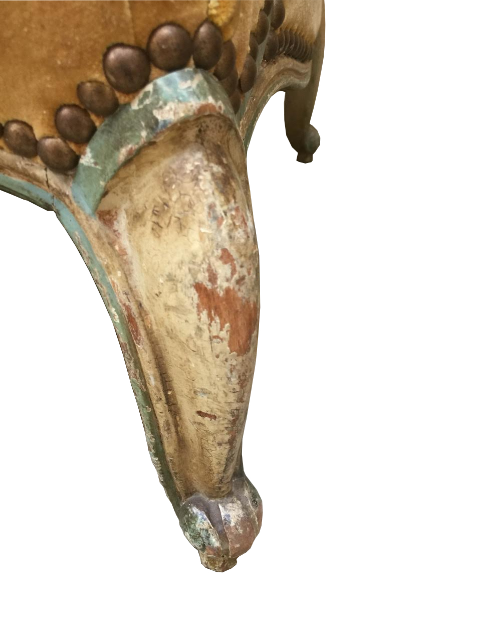 19th Century French Bergere Chairs Gold Upholstery Armchairs FREE LOCAL DELIVERY