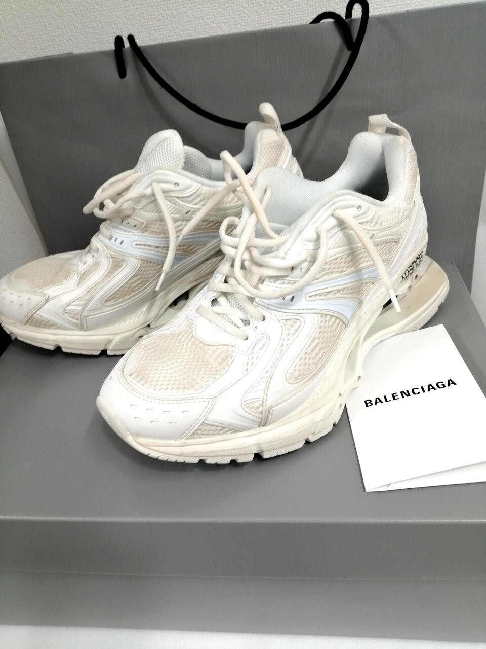 BALENCIAGA Sneakers White XPANDER Size 41 Used From Japan BALENCIAGA Sneakers White XPANDER Size 41 Used From Japan