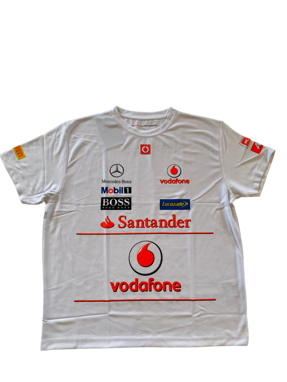 McLaren T-Shirt: Vodafone Mclaren Mercedes F1 Team Sponsor T-Shirt