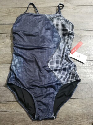 BALEAF Women's Athletic Training Adjustable Strap One Piece Swimsuit Sz 34 