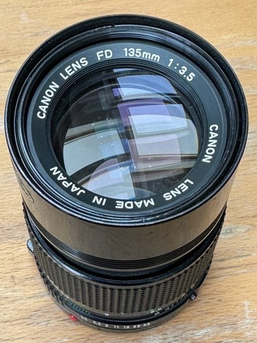 Appareil photo reflex Canon FD 135mm f3.5 Manual Focus Prime Lens Mount