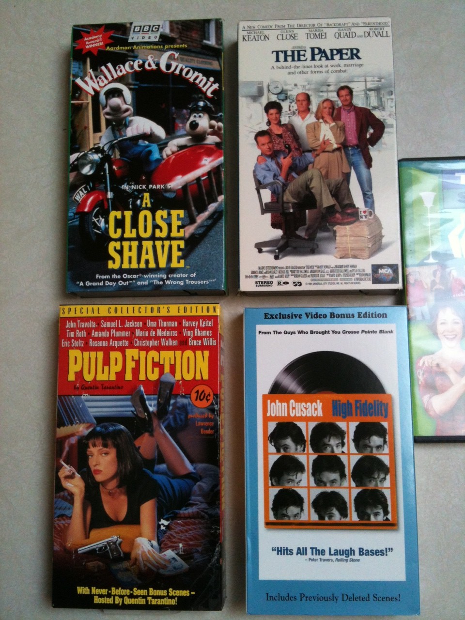 Mixed Lot of Entertainment Media, VHS Tapes, DVD - PRICE REDUCED
