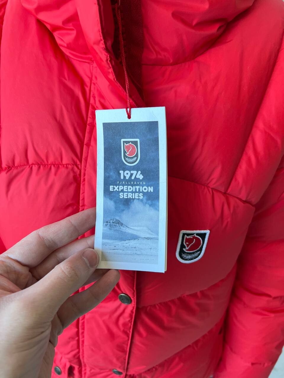 Pre-owned Fjall Raven Women's Fjallraven Expedition Down Puffer Jacket Parka True Red Size M